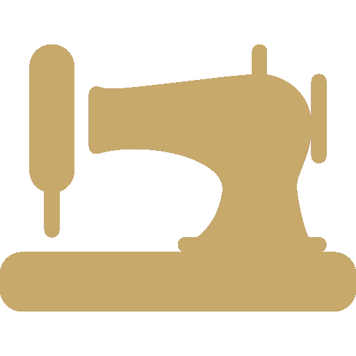 Golden sewing machine icon